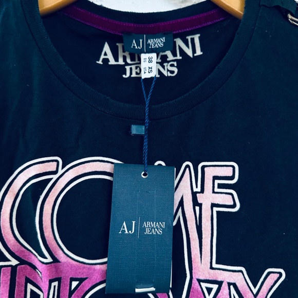 Armani jeans shirt black size 38-xs new - Picture 5 of 6